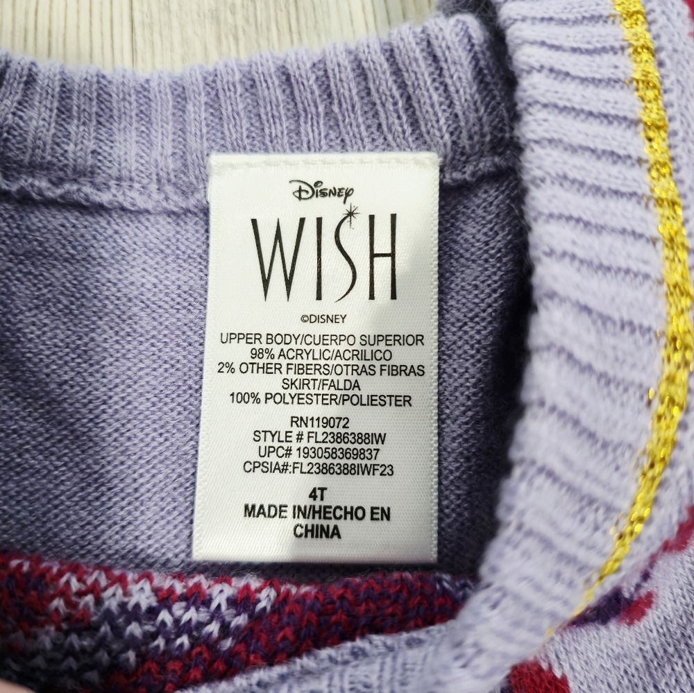 Disney Wish Asha Dress Size 4t - Picture 4 of 6